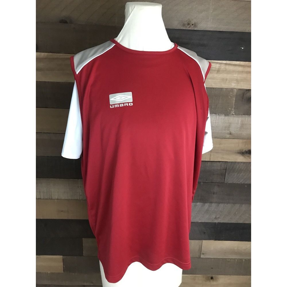 Umbro Performance Gear Vintage Cut Off Jersey Style Athletic Shirt‎ Soccer Xl
